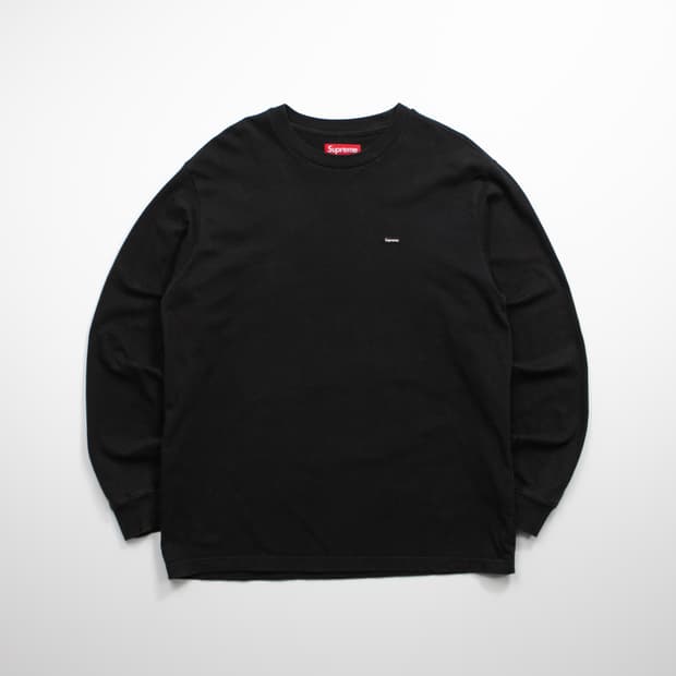 슈프림 스몰 박스 로고 롱슬리브 블랙