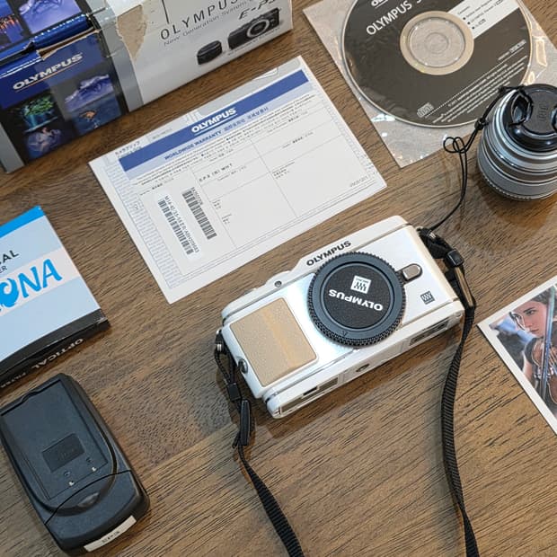 Olympus pen-e-p3 빈티지 디지털 카메라