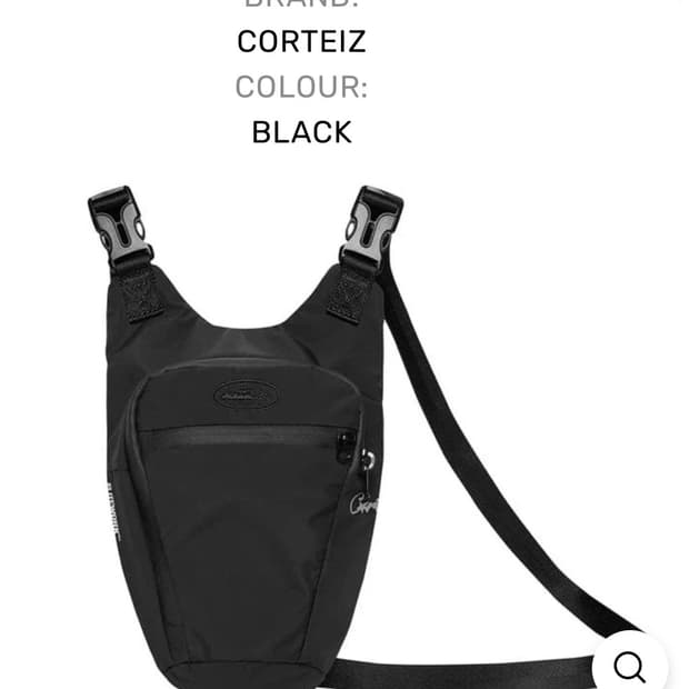 코르테이즈 corteiz elitework 슬링백 블랙