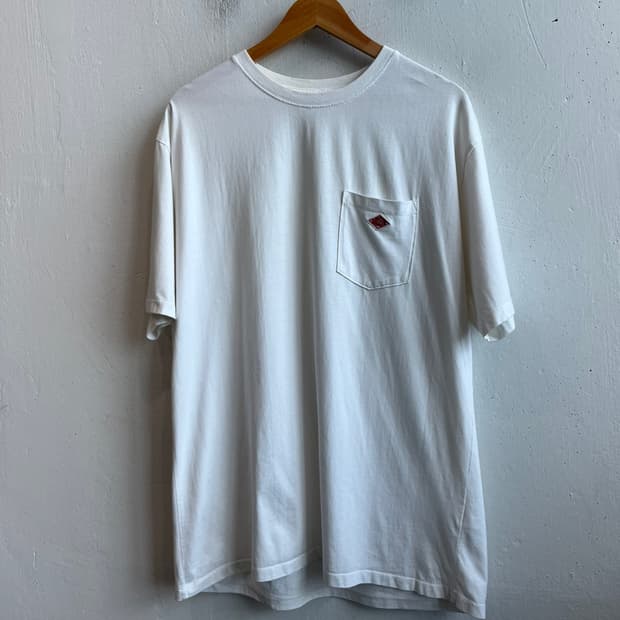 단톤 로고 포켓 반팔 티셔츠 XXL