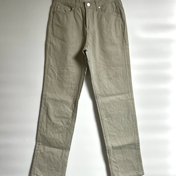 피스워커 연베이지 스트레이트핏 데님팬츠 청바지 28