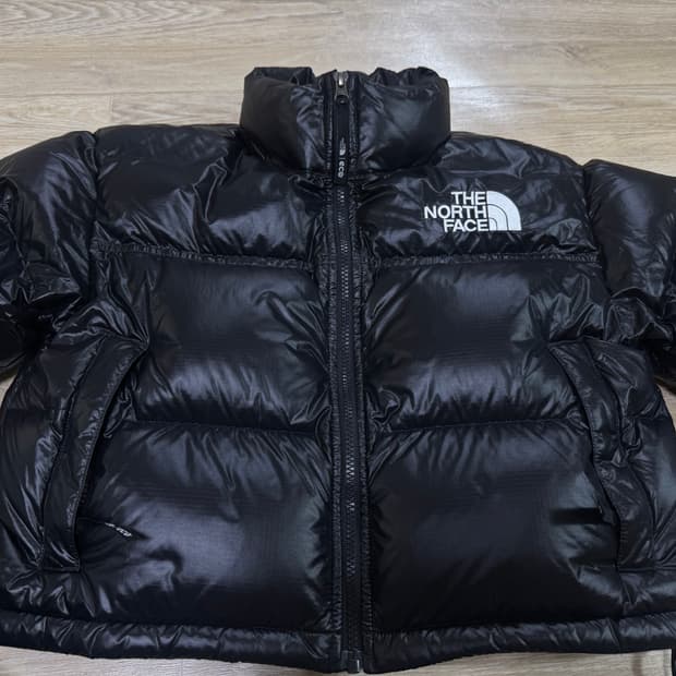 노스페이스 눕시 여성 크롭패딩 m