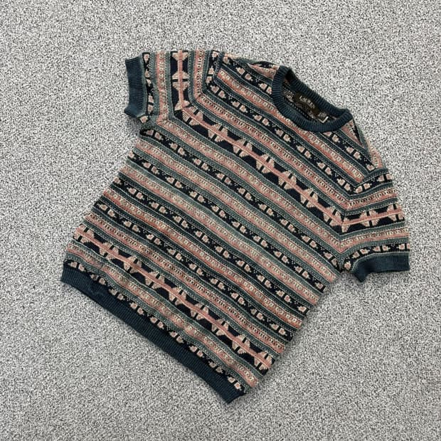 S 로렌 랄프로렌 페어아일 반팔 니트 0428J