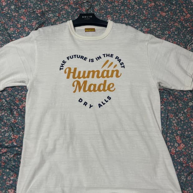 휴먼메이드 레터링 반팔티셔츠