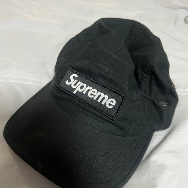 슈프림 캠프캡 블랙 25ss