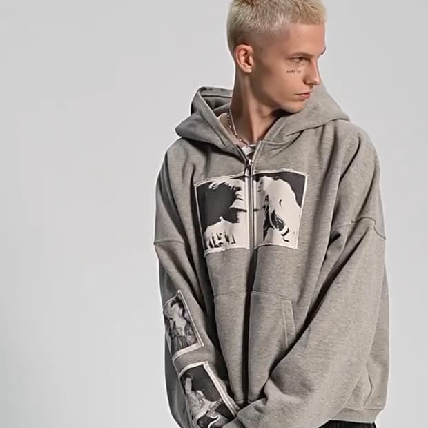 BASTARD Punk Print Hoodie