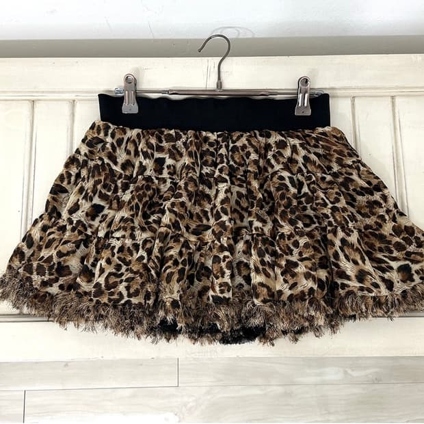 Leopard Mini Skirt