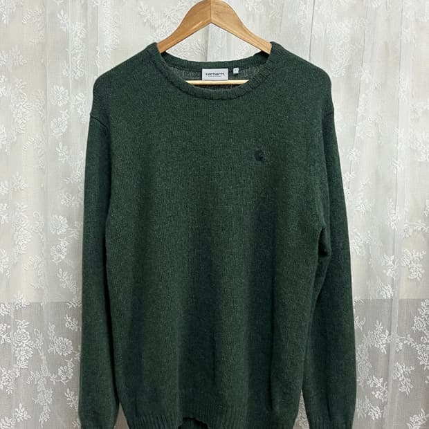 L) 칼하트 wip 울 100 니트 그린