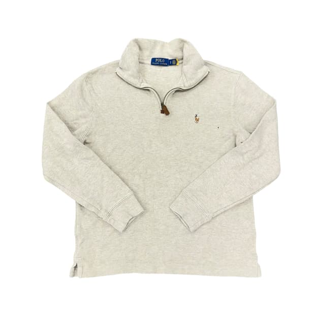 폴로 신형 큐알 반집업 니트