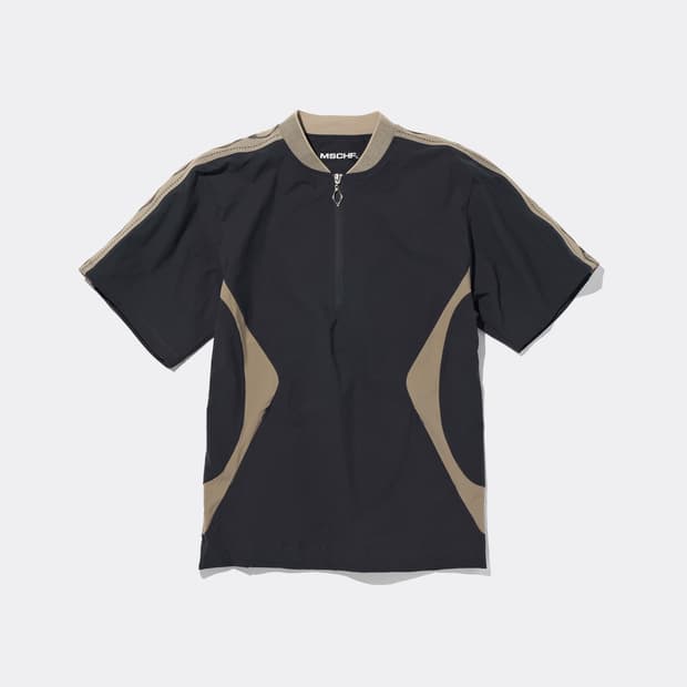 미스치프 RHOMBUS HALF ZIP-UP SHIRT NAVY KHAK