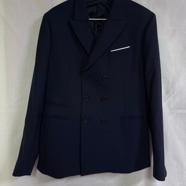 닐바렛  3버튼 더블 브레스티드 네이비 (neil barrett)