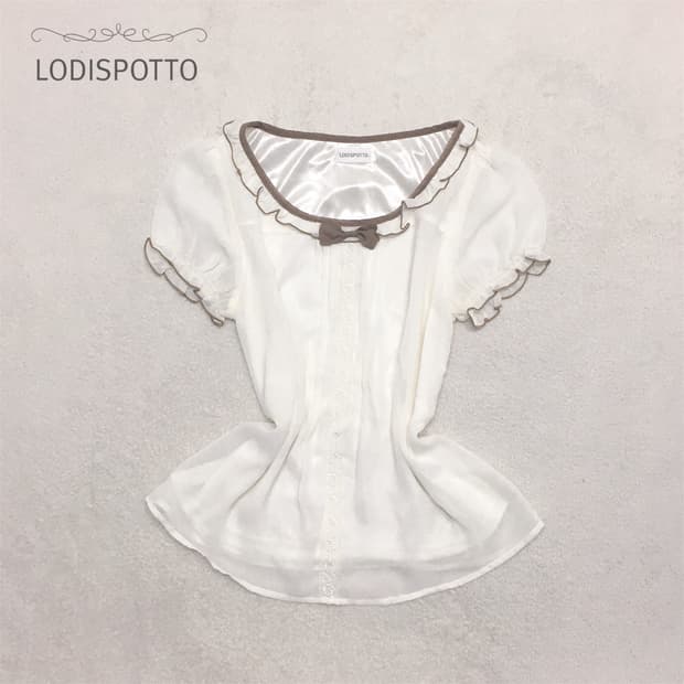 로디스포토 리본탑 반팔 히메갸루 라떼갸루 짜잔씨 일본빈티지 로걀