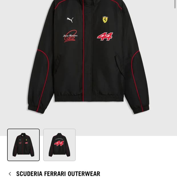 푸마 페라리 f1 루이스 헤밀턴 자켓 새상품 L