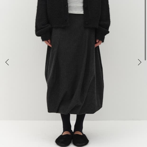 로우타이드 벌룬스커트 차콜s