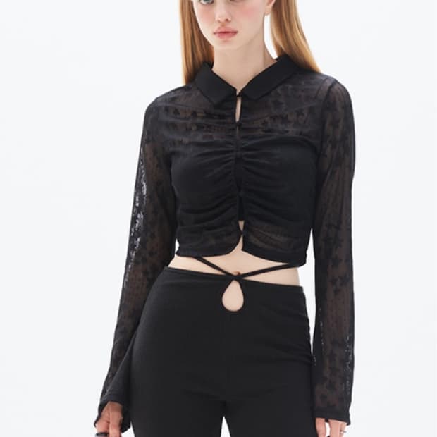 러브이즈트루 매쉬 셔츠