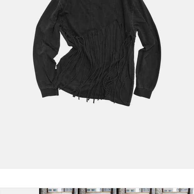 공테잎 백프린지 롱슬리브 구해요