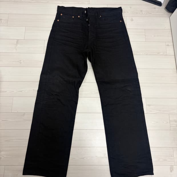 RRL 빈티지파이브포켓 블랙온블랙 33/32