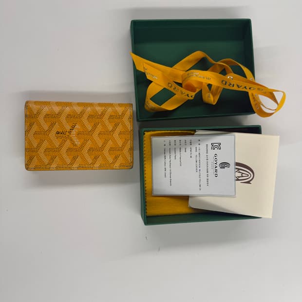 고야드 생피에르 카드지갑 엘로우