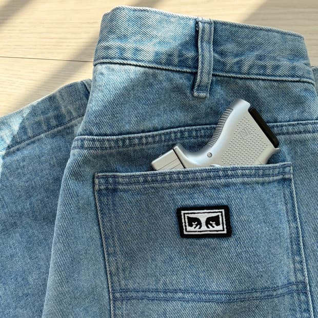 Obey 오베이 카펜터 워크웨어 연청 데님 30