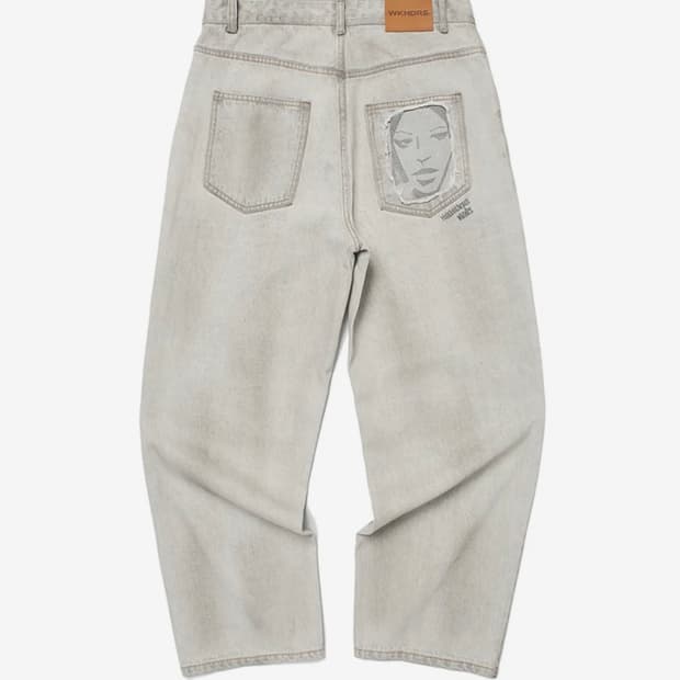 위캔더스 페이스 데님 팬츠