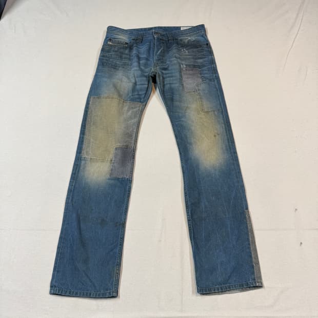 32inch) 디젤 DIESEL 사파도 패치워크 데님 팬츠