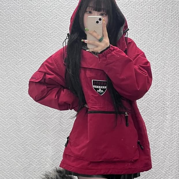 루츠 캐나다 레트로 빈티지 Y2K 아노락 바람막이 95 C09570