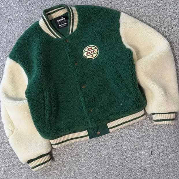 디아도라 아틀레티카 플리스 봄버 자켓 그린L