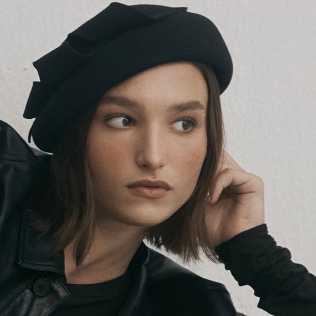 🖤 SHINJEO 울 드레이핑 베레 / 베레모