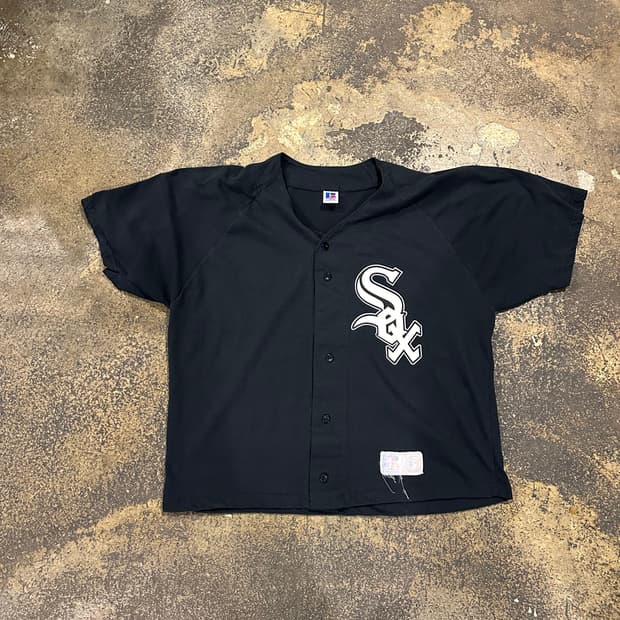 빈티지 90s 러셀 시카고 화이트 삭스 져지 