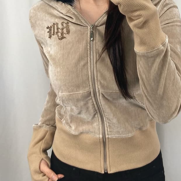 플리즈노팔로우 마리퍼 후드집업