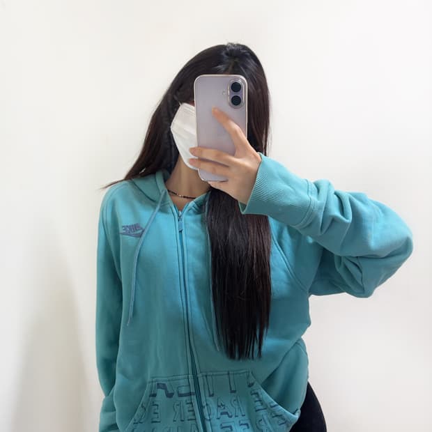 나이키 00s 블루민트 y2k 후드집업(xl)국내유일