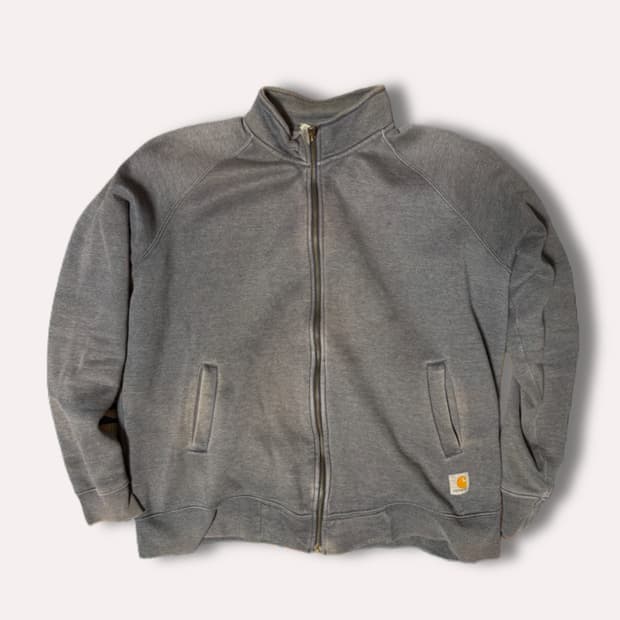 VTG Carhartt 페이디드 집업 스웻