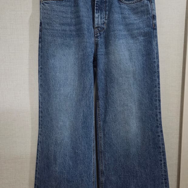 youth 와이드 플레어 데님 팬츠