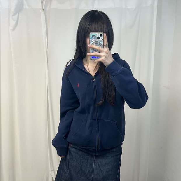Polo Ralph Lauren navy zip-up hoodie