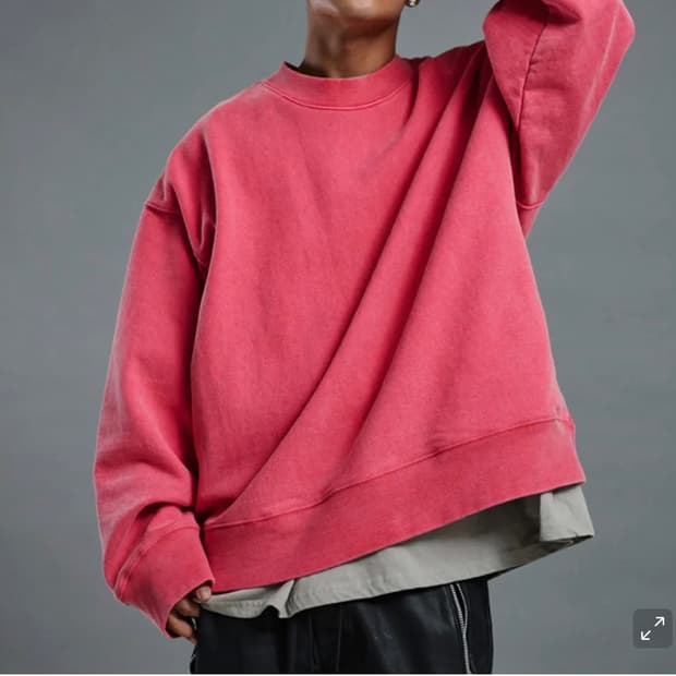 어텐션로우 피그먼트 헤비 맨투맨