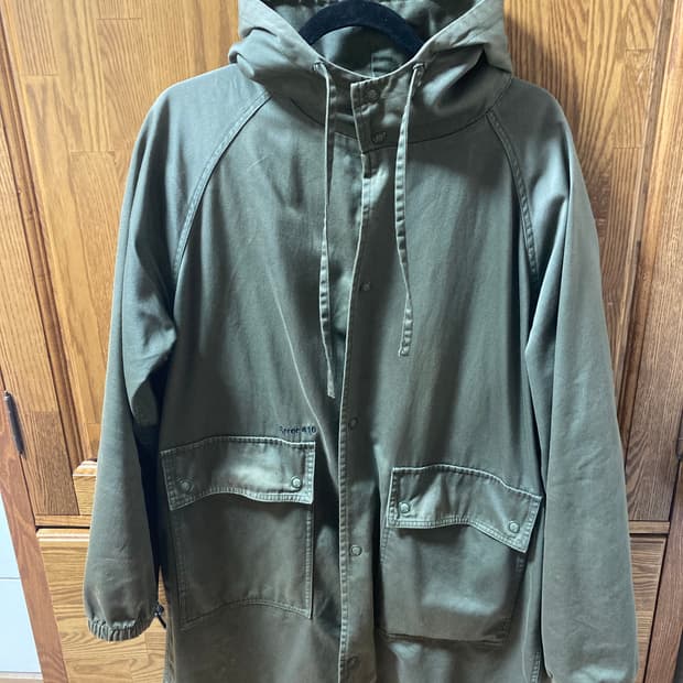 스투시 x FPAR 야상 hooded jacket L 카키 
