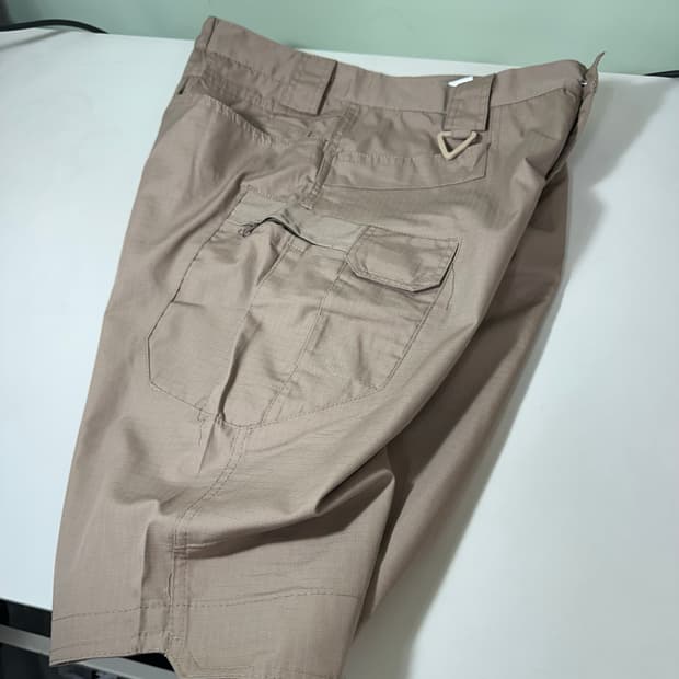 L 빈티지 딥베이지 세미와이드 카고 유틸리티 반바지