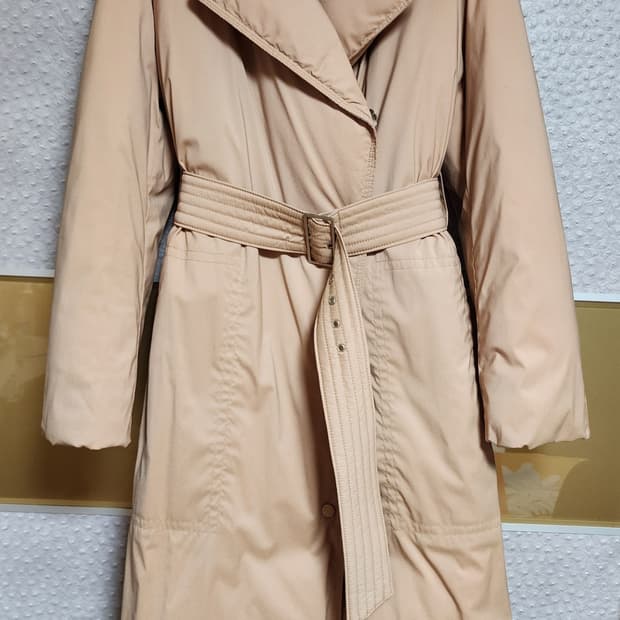 오브제  구스다운 롱 패딩 코트