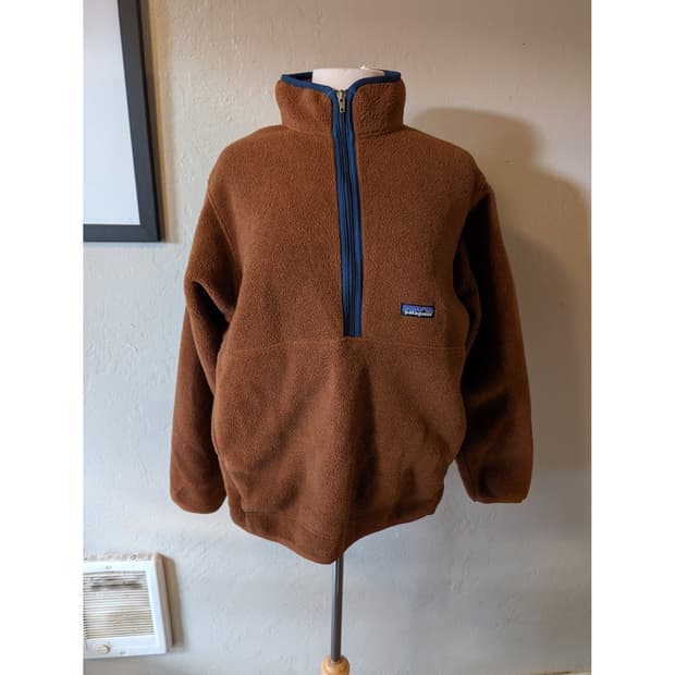 14FW 파타고니아 신칠라 스냅-T 브라운/네이비 멕시코