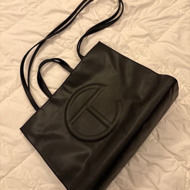 Telfar 텔파 라지 쇼핑백 블랙