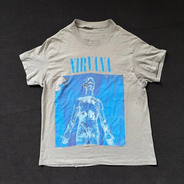 빈티지 90s Nirvana 티셔츠