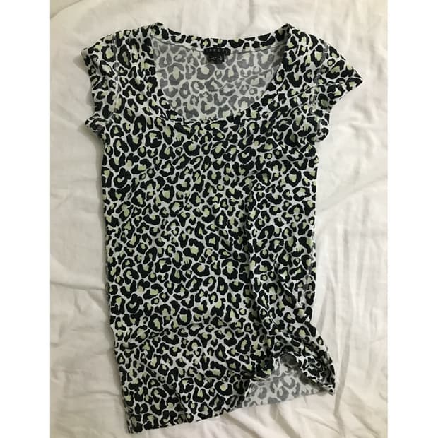 theory slimfit leopard shirt 착용샷o