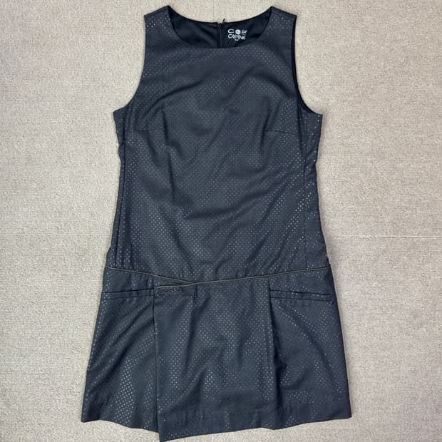 cop copine 차콜 도트 슬리브 원피스