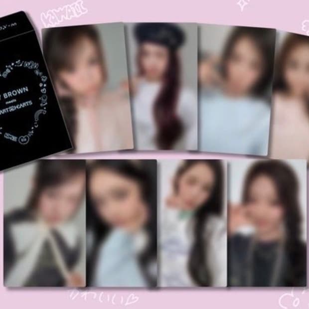 하츠투하츠 릴리브라운 포토카드 포카 세트 판매