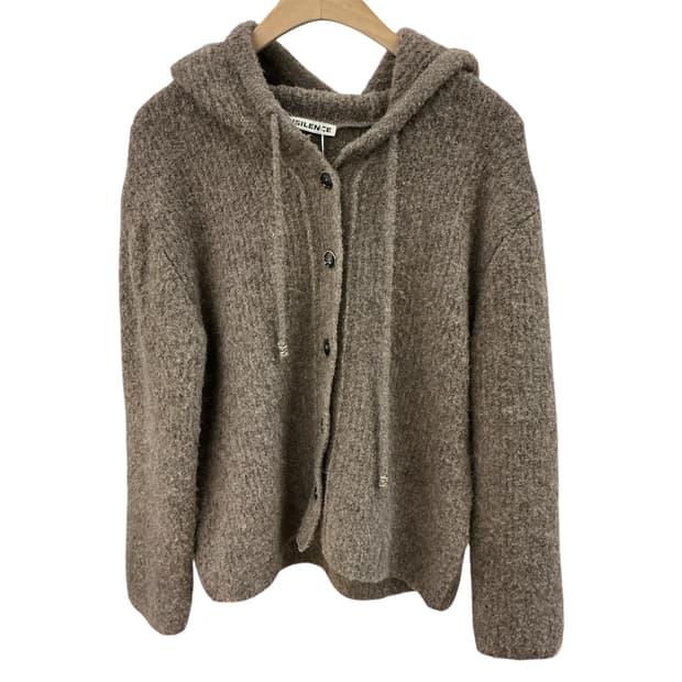 인사일런스 부클 니트 후드