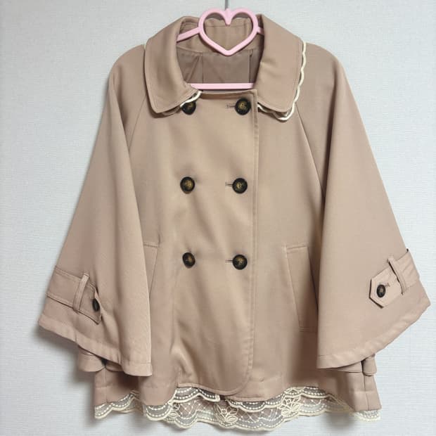 빈티지 히메갸루 라떼갸루 케이프 코트