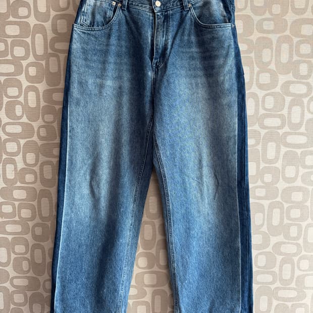 AFTER PRAY 애프터 프레이 와이드 트랙 데님 팬츠 L