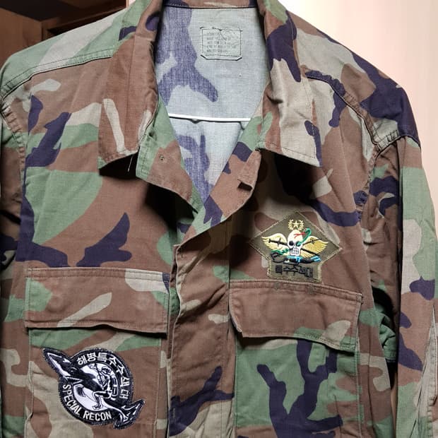 M-S / 미군 M65 정글야상 80년대 / 해병대패치/415-508