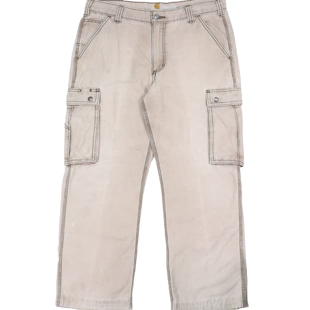 칼하트 카고 팬츠 디스트레스 페이딩 릴렉스핏 (34~36)