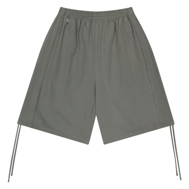 코이세이오 038 팬츠 라인 코튼 쇼츠 그레이